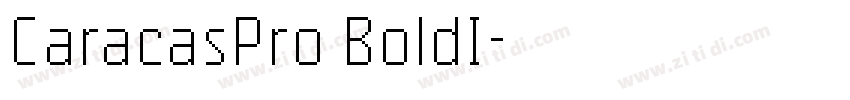CaracasPro BoldI字体转换